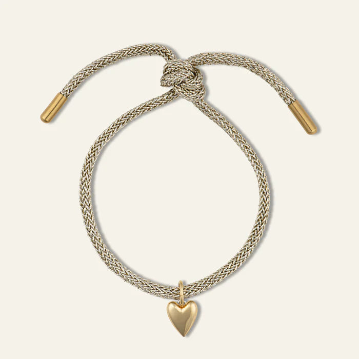 HART Gold Lurex Bracelet with Mini Heart