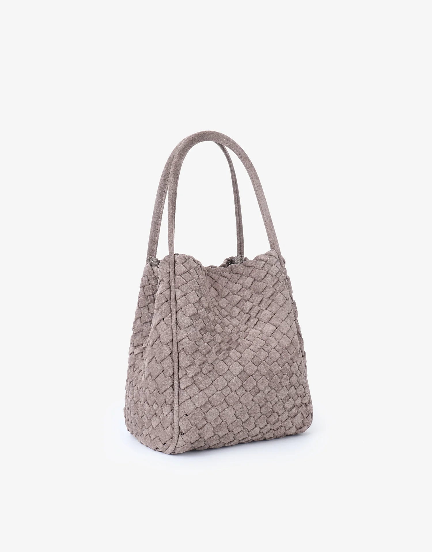 REMI/REID Hollace Mini Woven Suede Tote Bag