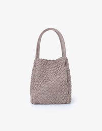 REMI/REID Hollace Mini Woven Suede Tote Bag