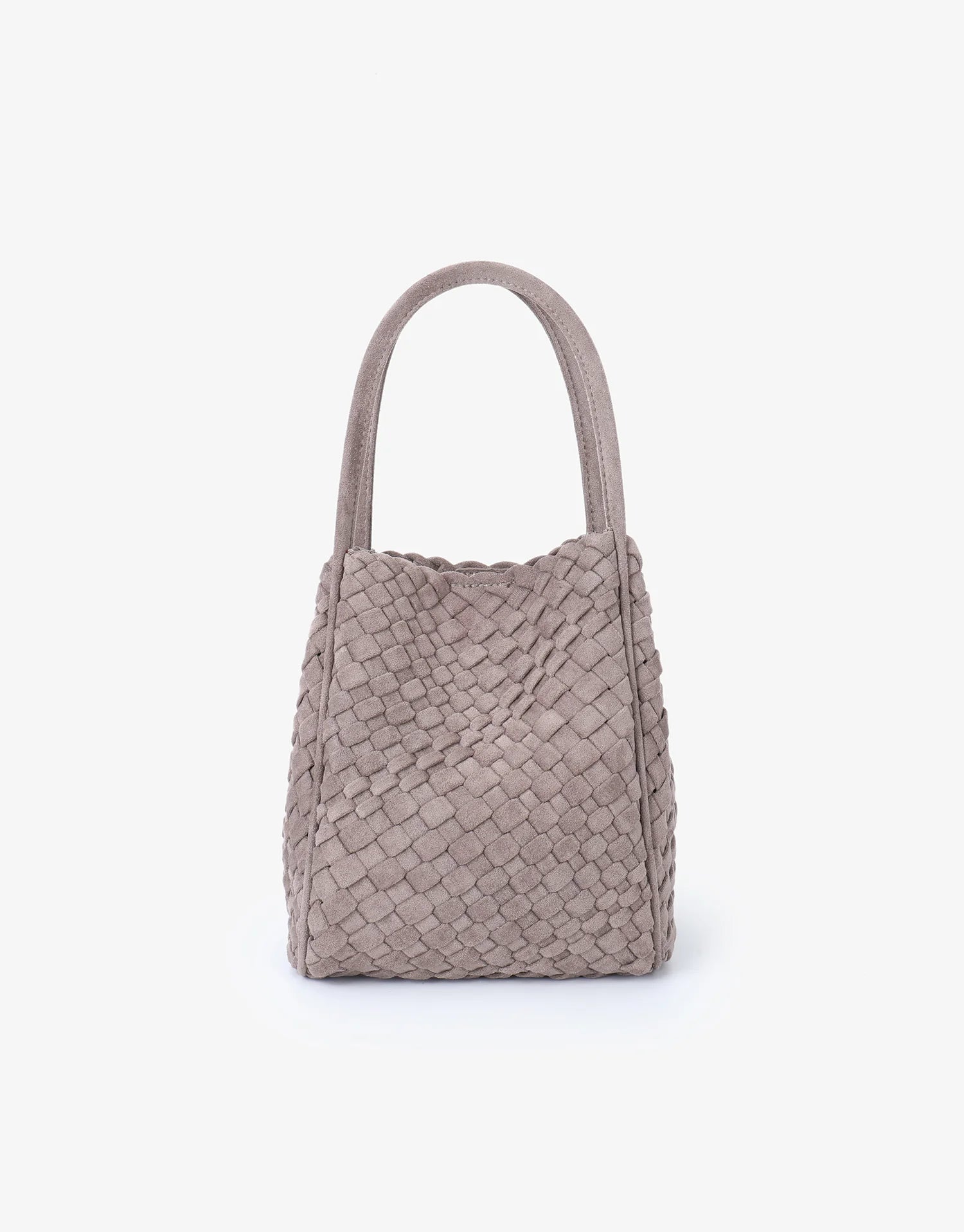 REMI/REID Hollace Mini Woven Suede Tote Bag