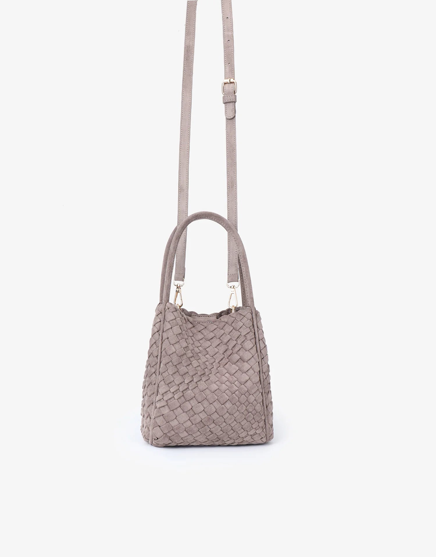 REMI/REID Hollace Mini Woven Suede Tote Bag