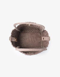 REMI/REID Hollace Mini Woven Suede Tote Bag