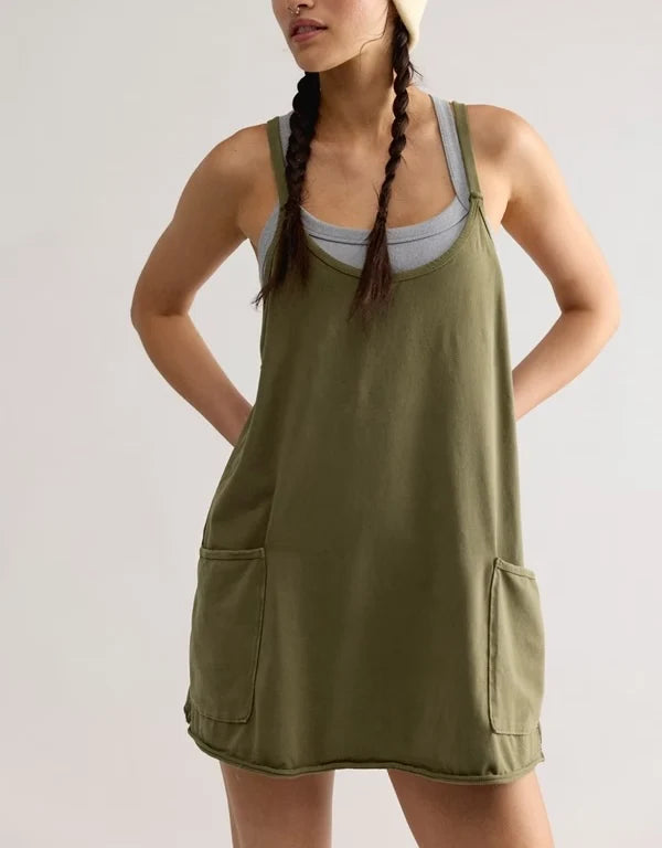 FP Movement Hot Shot Mini Dress In Terrain