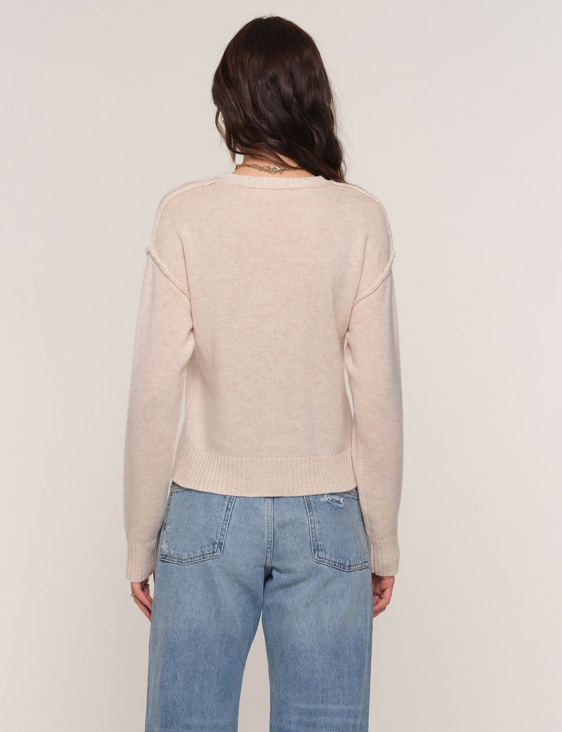 Heartloom Celty Sweater in Ecru