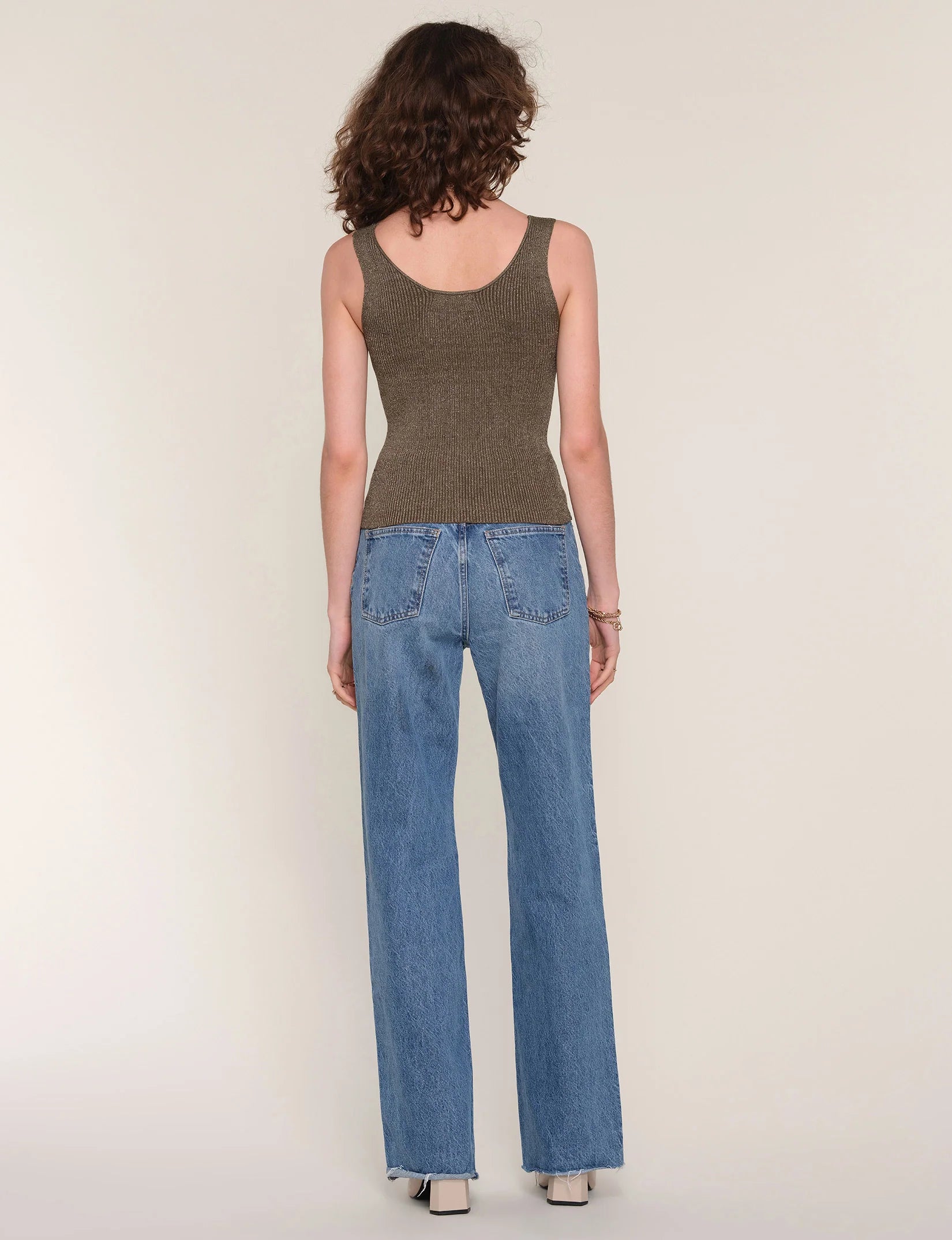 Heartloom Indra Top in Olive