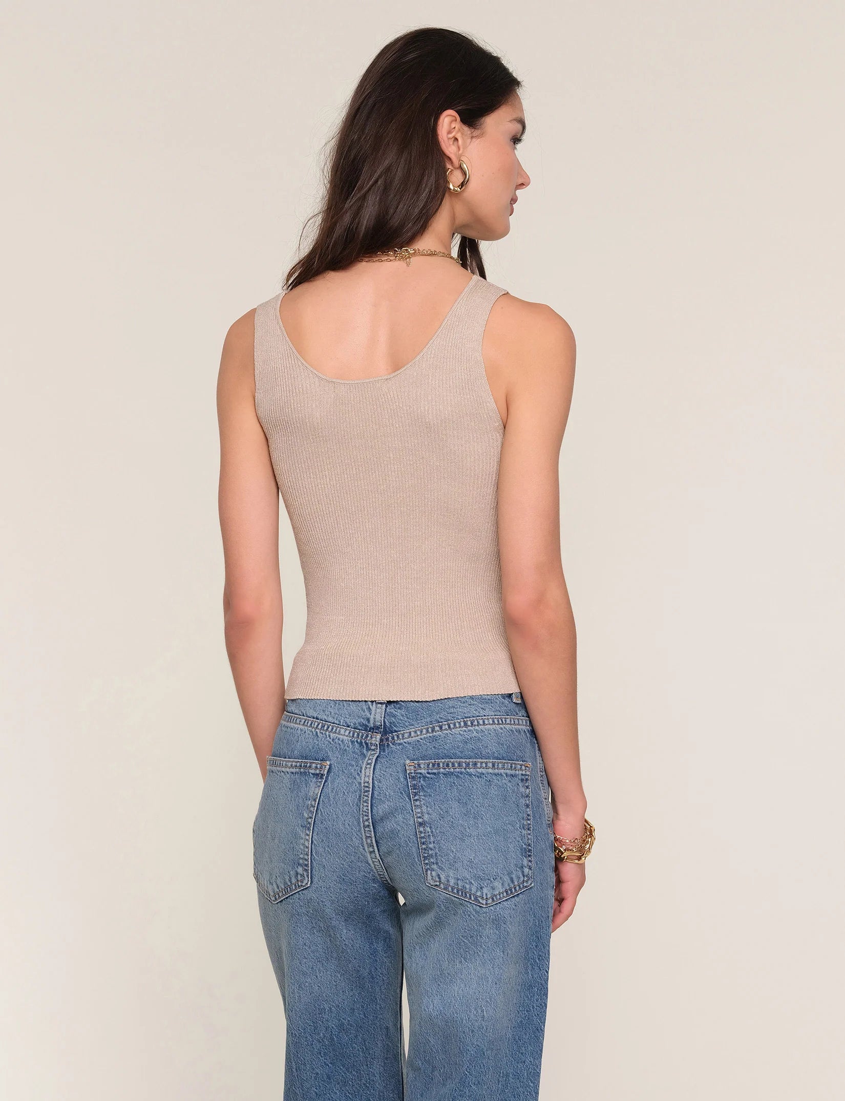 Heartloom Indra Top in Champagne