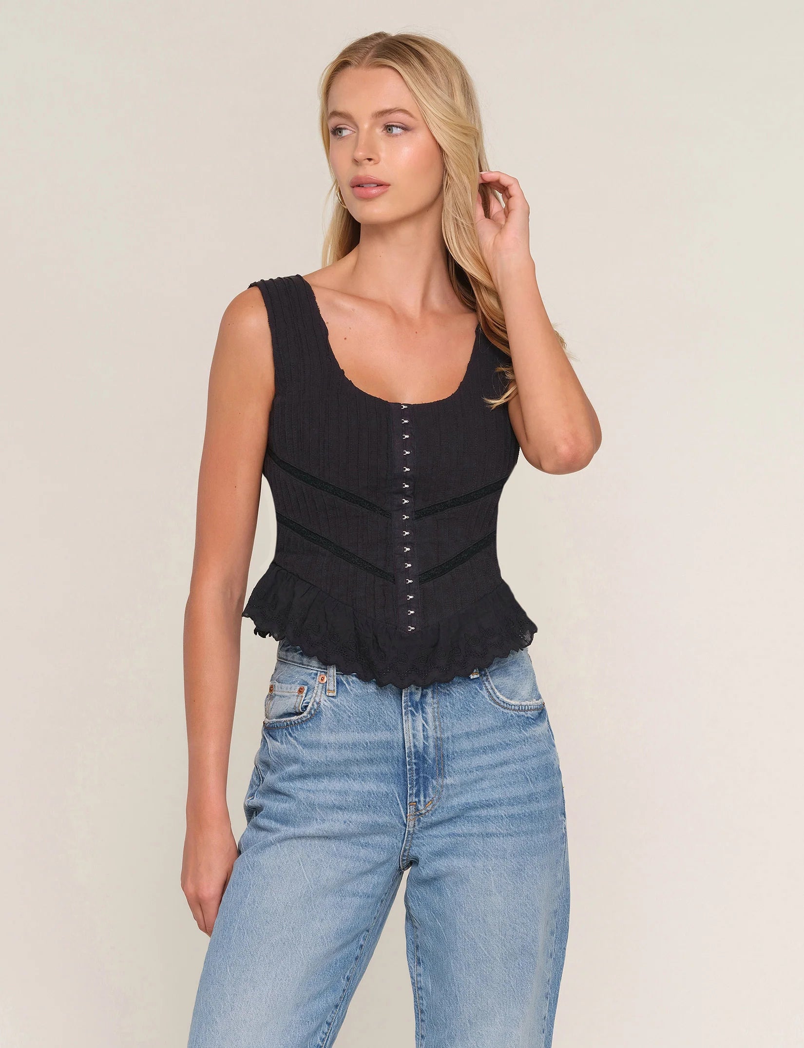 Heartloom Christine Top in Black
