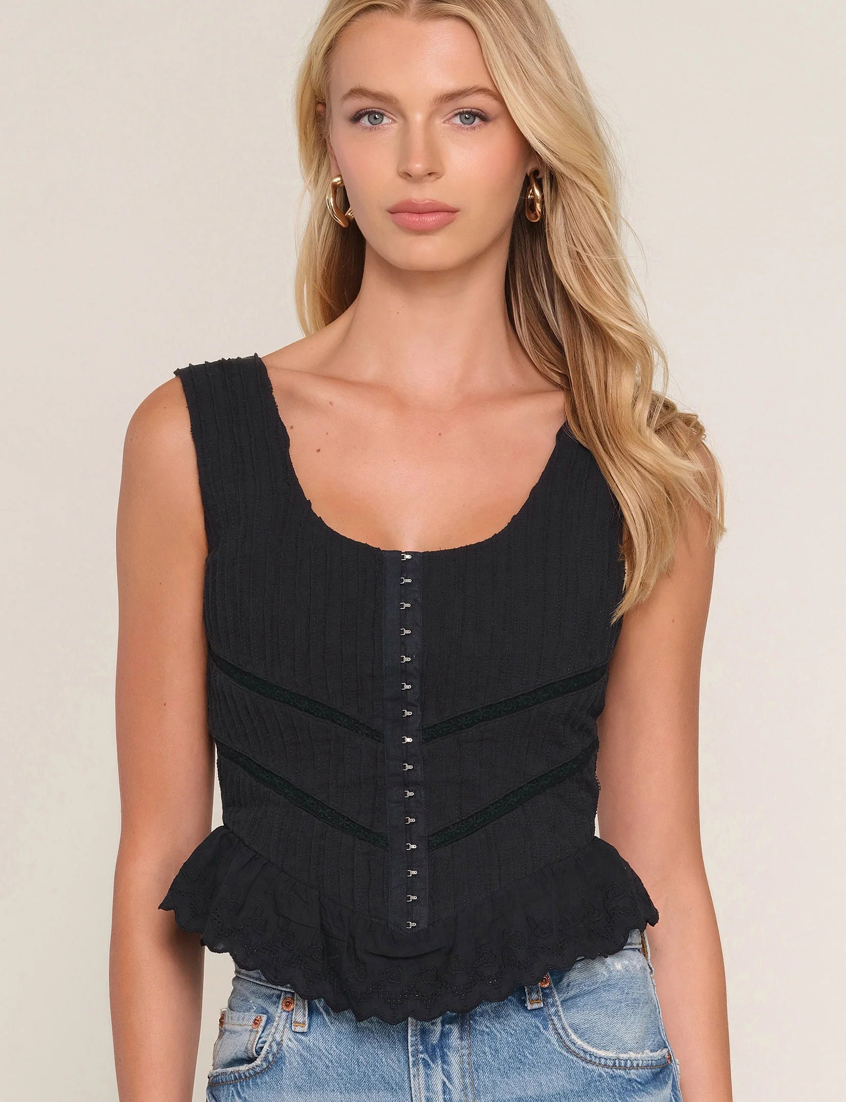 Heartloom Christine Top in Black