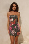 Runaway The Label Ibiza Mini Dress in Catarina Black