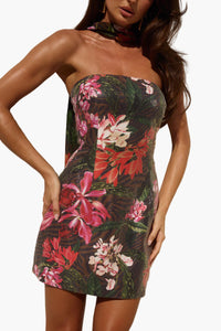 Runaway The Label Ibiza Mini Dress in Catarina Black
