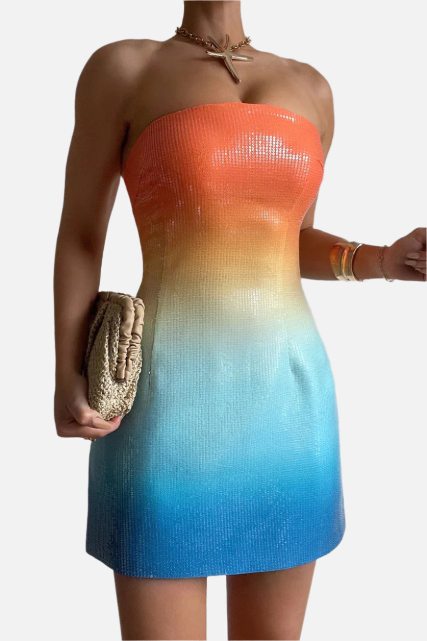 Runaway The Label Ibiza Mini Dress in Multi