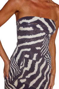 Runaway The Label Ibiza Mini Dress in Noah Black