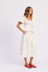 En Saison Strawberry Kiss Peplum Top