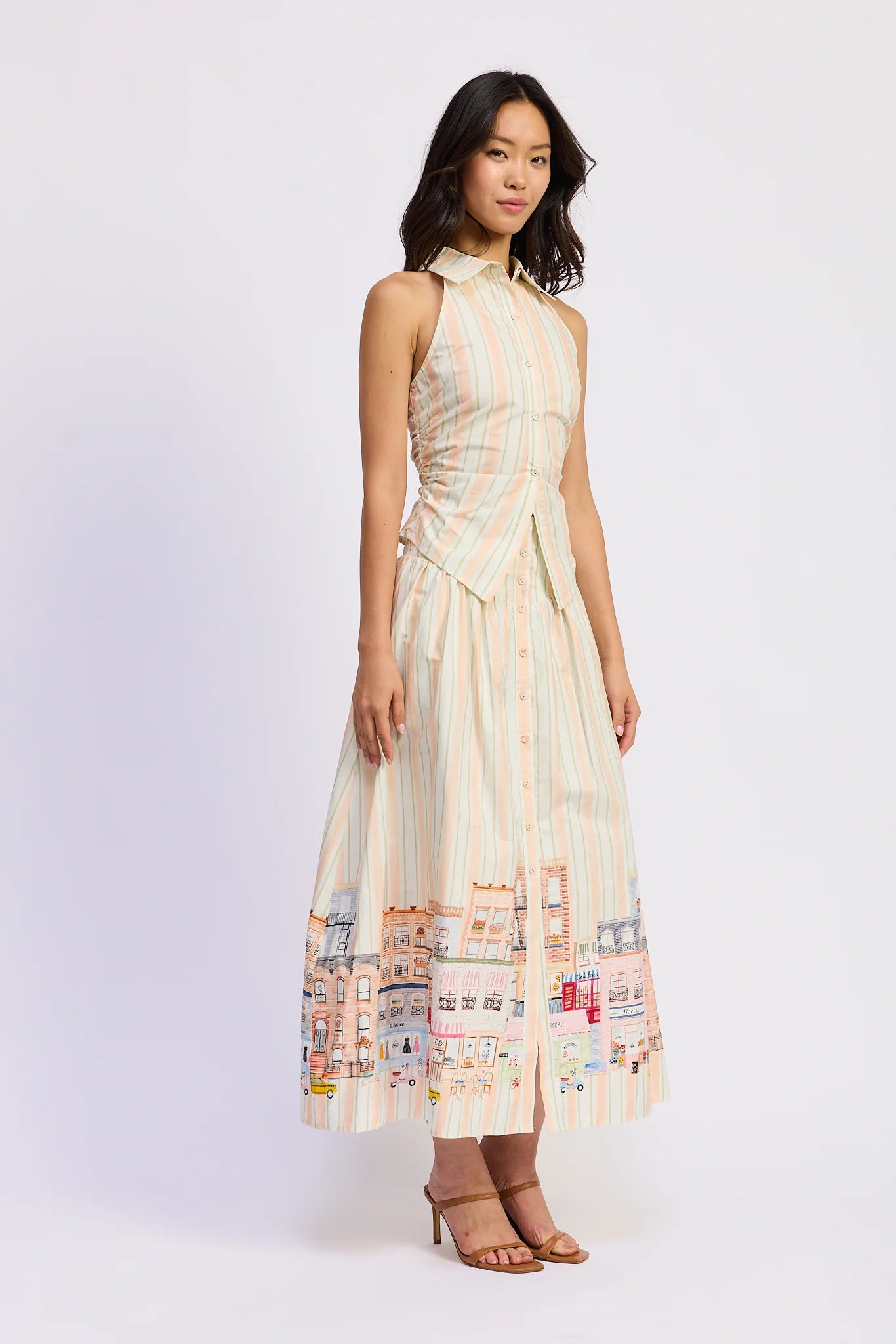 En Saison Athena Halter Top & Maxi Skirt Set