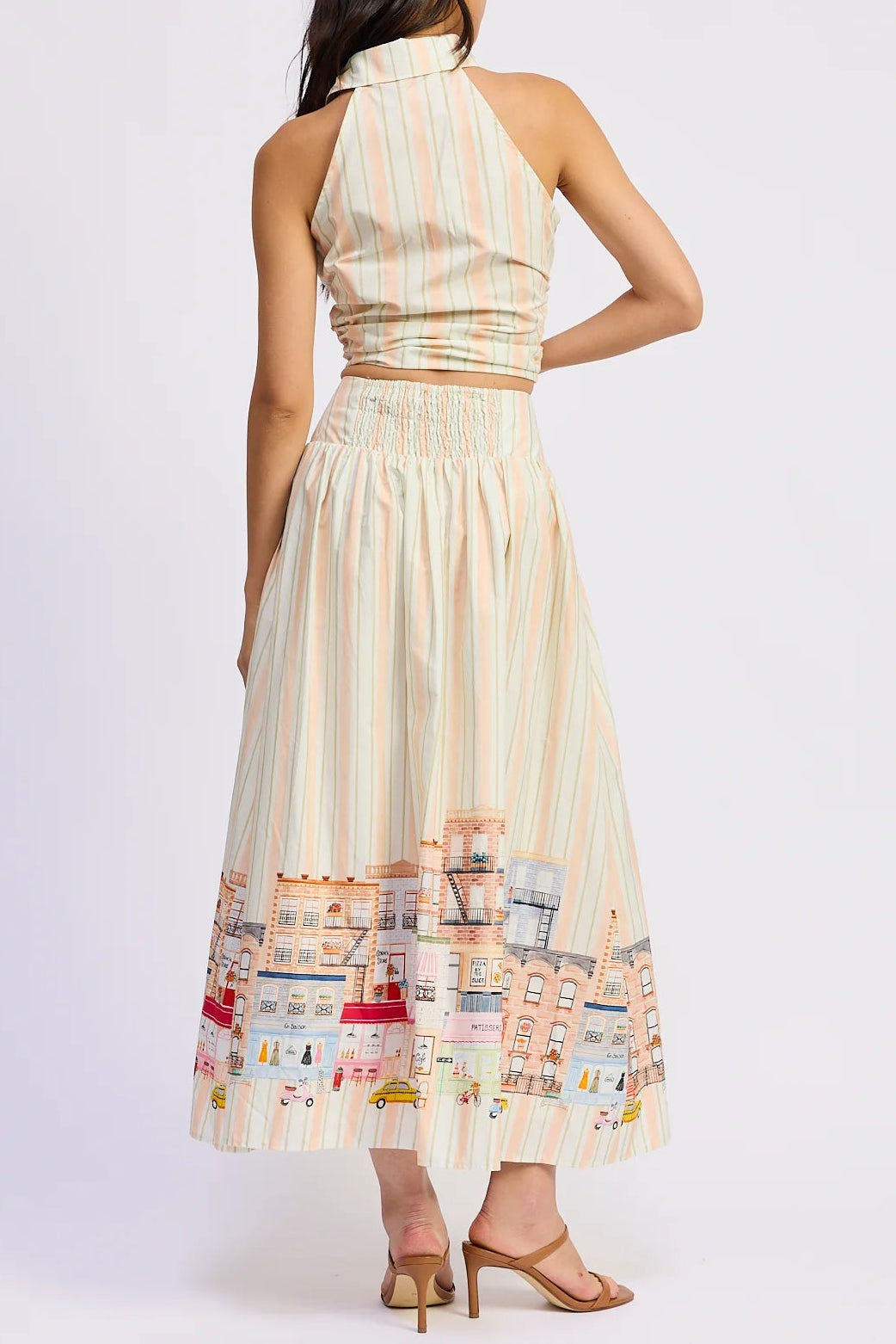 En Saison Athena Halter Top & Maxi Skirt Set