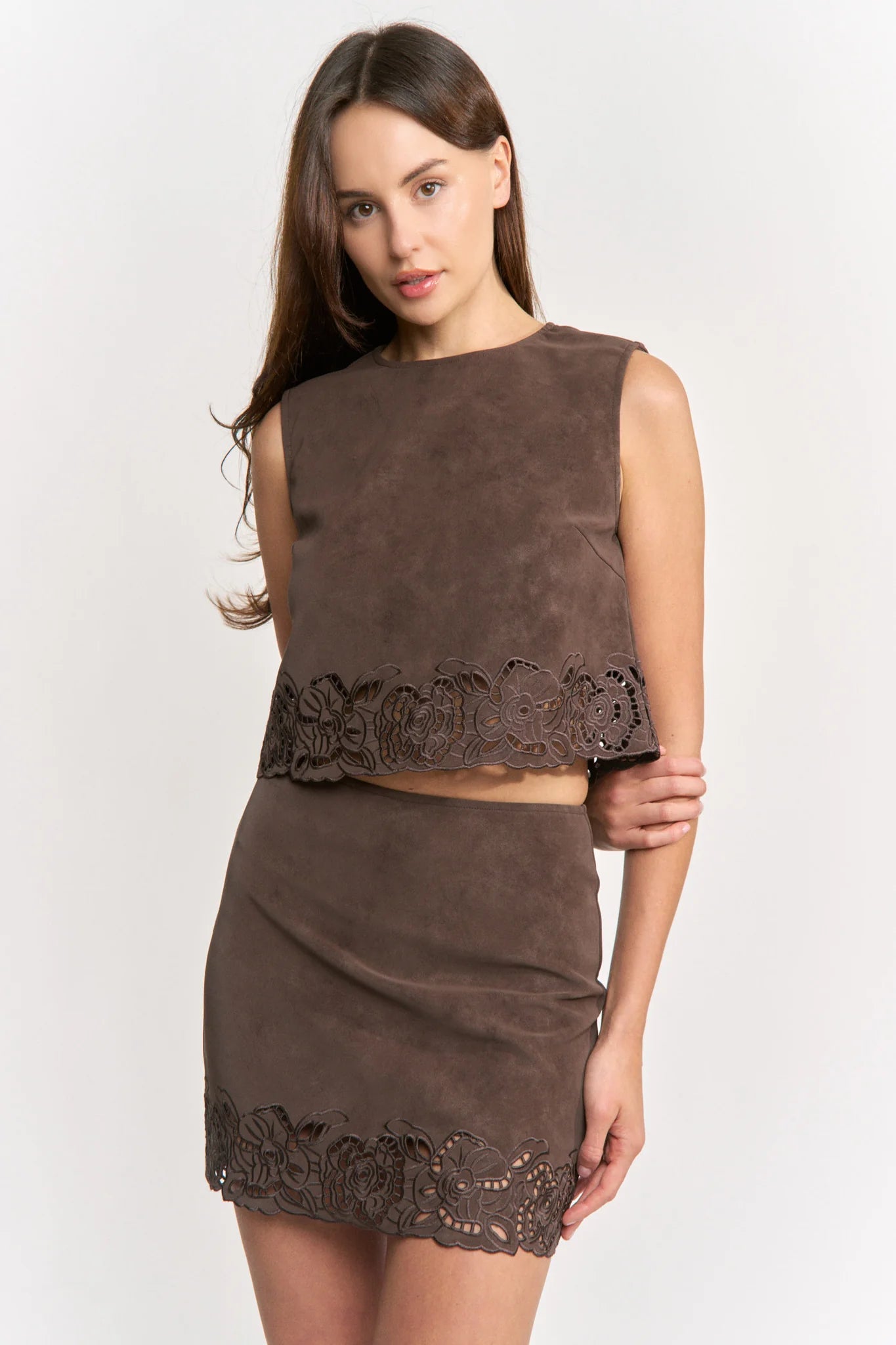 En Saison Pauline Crop Top & Mini Skirt Set