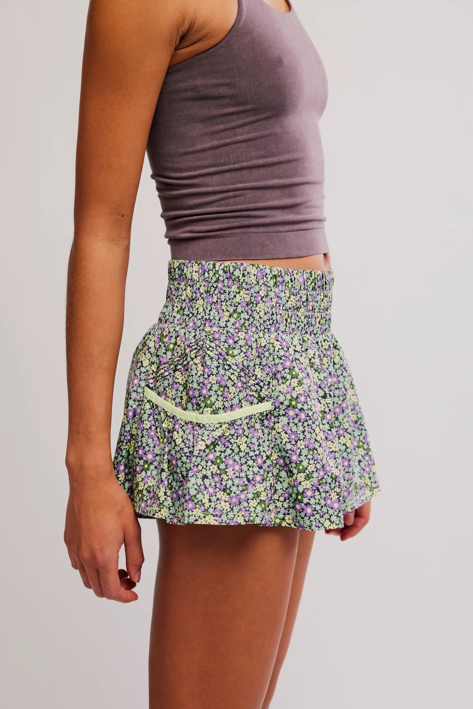 FP Movement Get Your Flirt On Printed Shorts in Ditsy Circus Combo