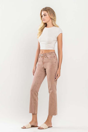 Carrie Mid Rise Stretch Straight Jean