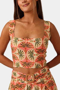 Shore Lacey Lace Up Top