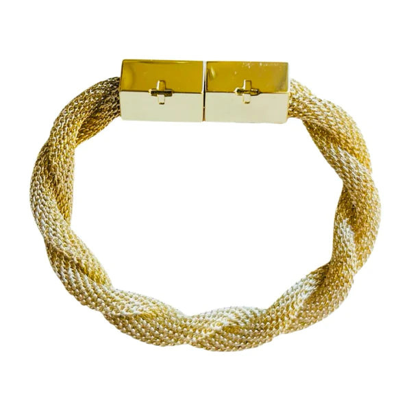 Holst & Lee twisted Mesh Bracelet Gold