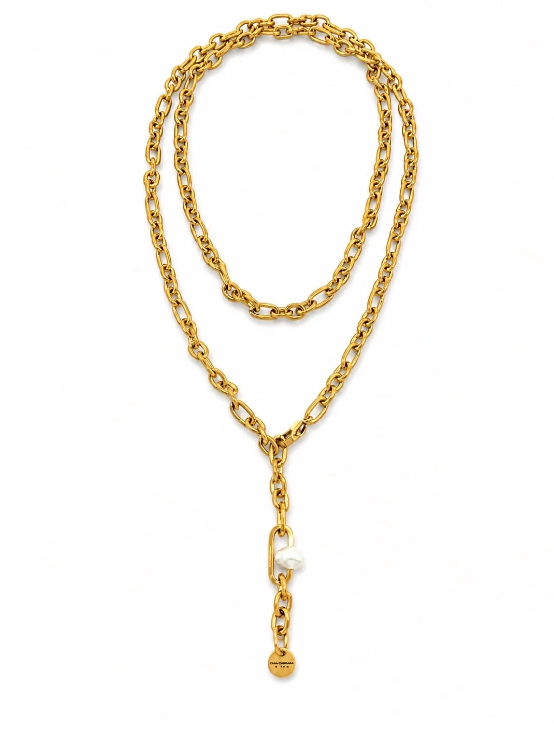 Gina Carmen Scarlet Pearl Necklace