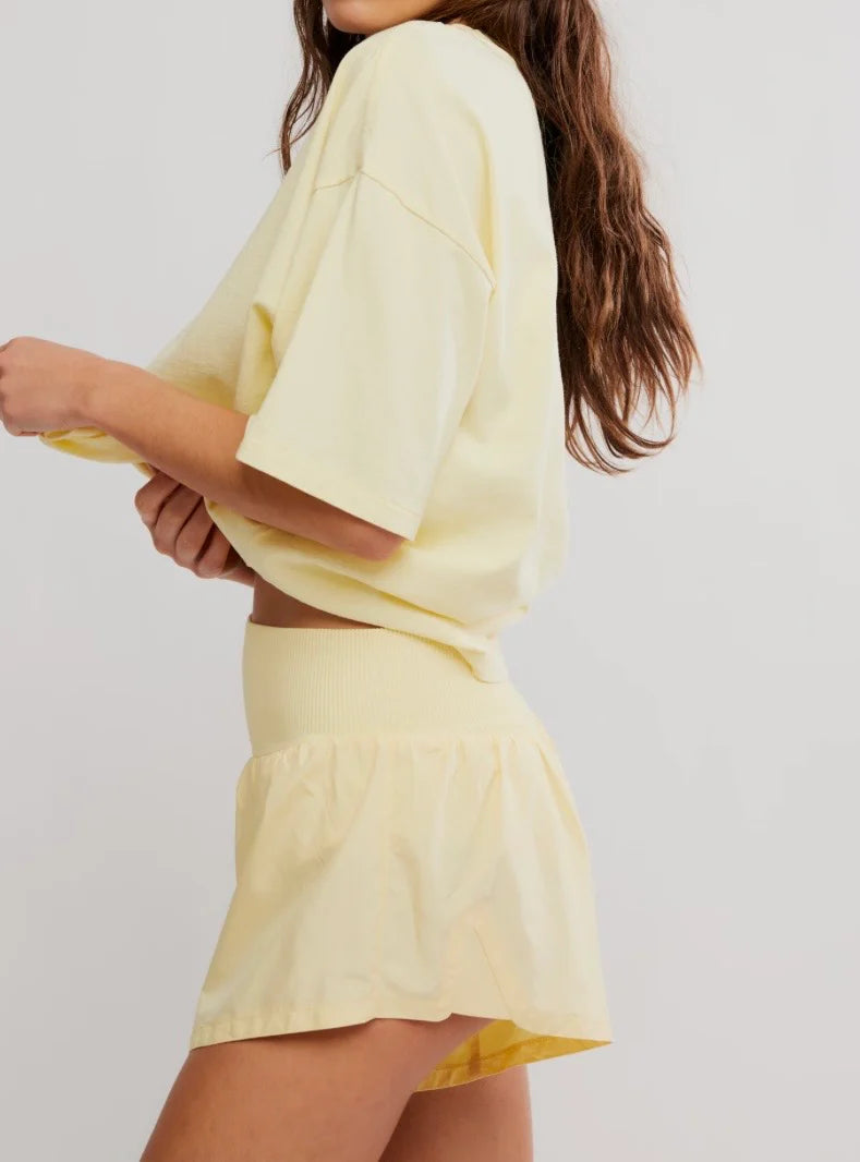 FP Movement Carpe Diem Shorts in Sunlit Yellow