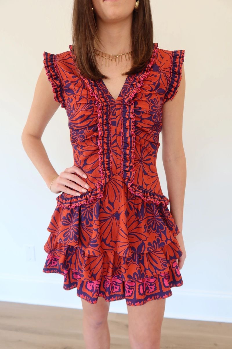 SHUG Kay Kay Ruffle Mini Dress