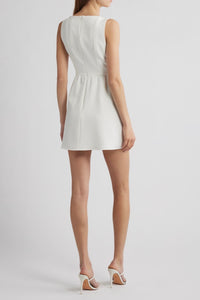 French Connection Whisper Boat Neck Mini Dress