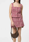 French Connection Whitney Brushed Houndstooth Mini Skirt
