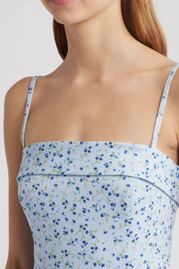 French Connection Echo Crepe Strappy Midi Dress