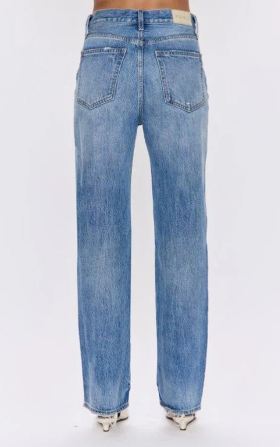 Pistola Cassie Super High Rise Straight Jeans in Serpentine Vintage