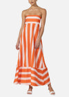 LUSANA Timothy Poplin Maxi Dress