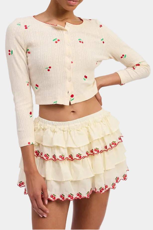Jacquie The Label Yara Ruffled Skirt