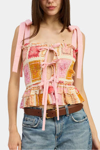 Jacquie The Label Esmeralda Peplum Top