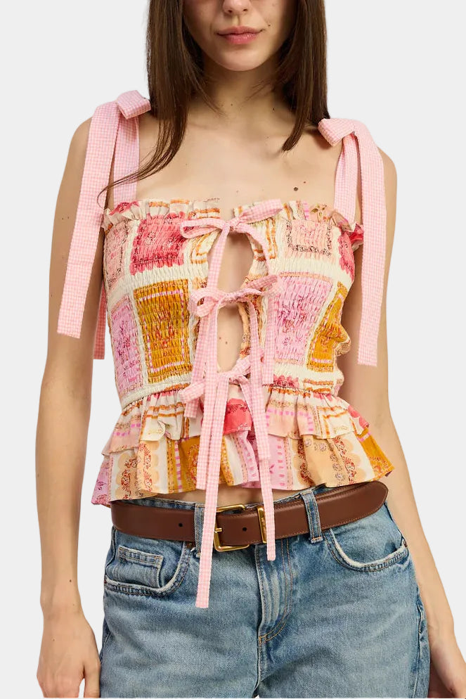 Jacquie The Label Esmeralda Peplum Top