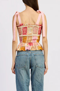 Jacquie The Label Esmeralda Peplum Top