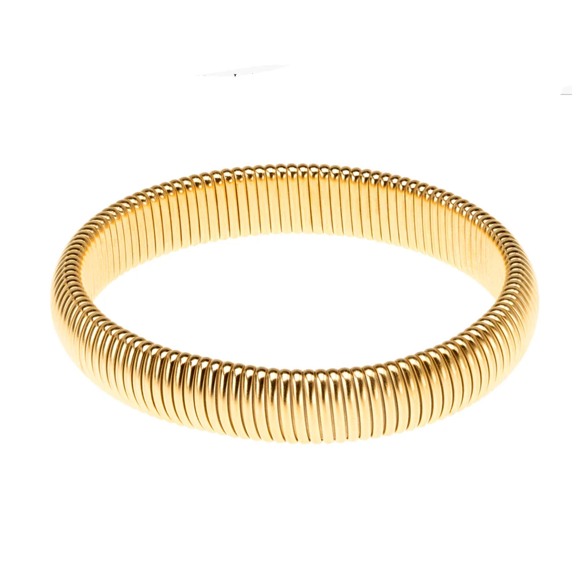 Janis Savitt Flat Band Cobra Bangle in Gold