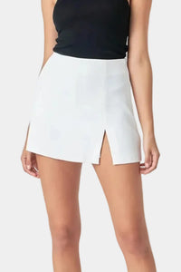Celia Slit Detailed Mini Skort