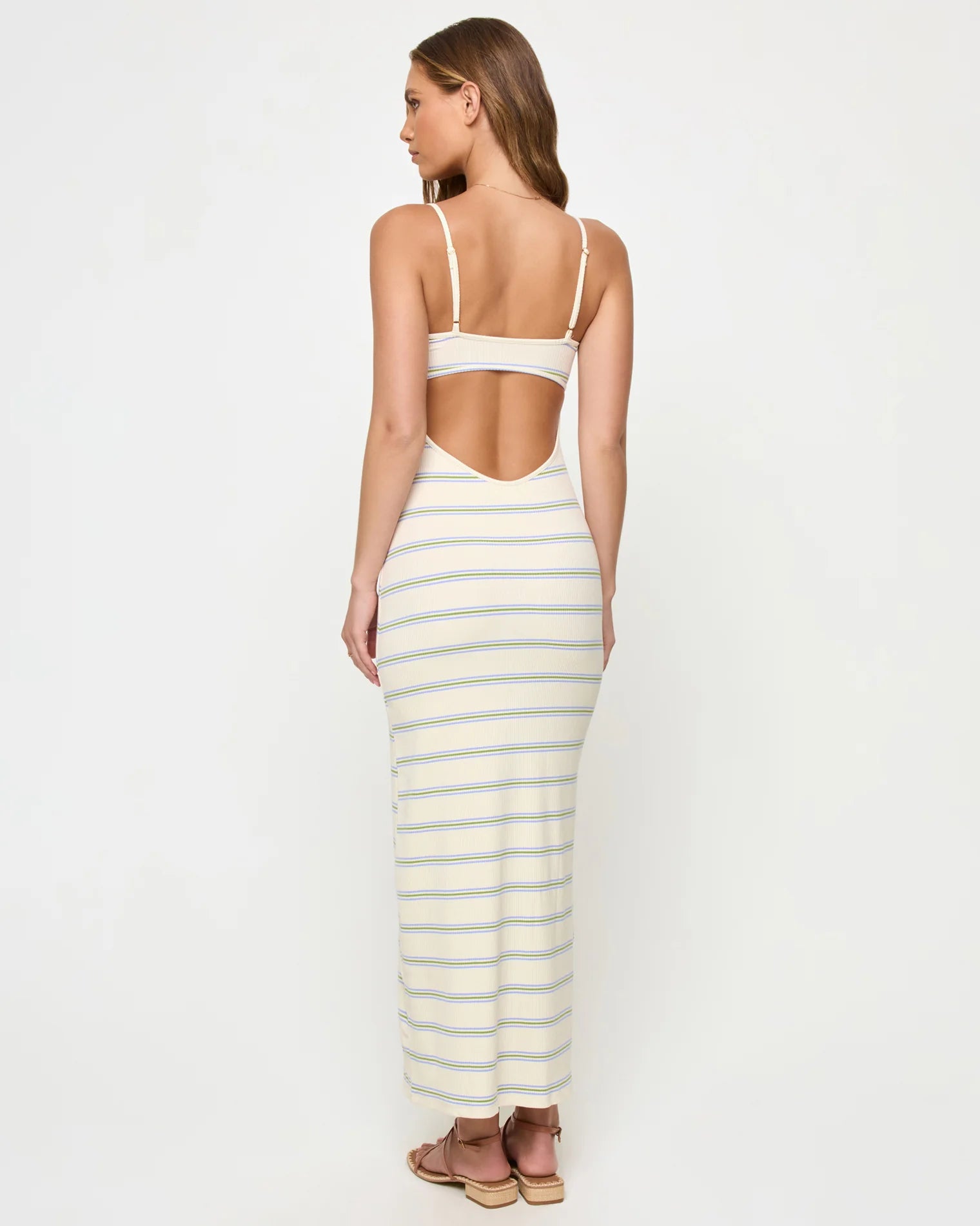 LSPACE Jordana Dress in Beach Day Stripe
