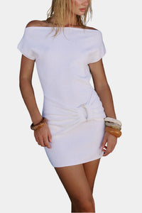 Runaway The Label Kamryn Tie Knit Mini Dress