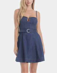 Karina Grimaldi Lola Denim Mini Dress