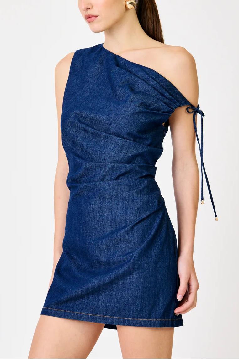 Line & Dot Abo Mini Dress