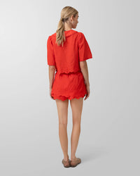 Line & Dot Rou Shirt and Skort Set