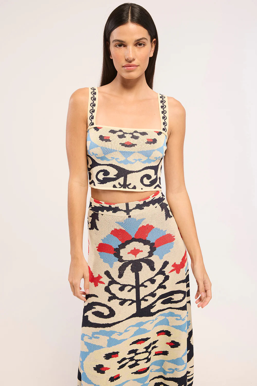 MISA Cora Top & Ocean Midi Skirt Set