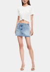 LIONESS Moss Mini Denim Skirt