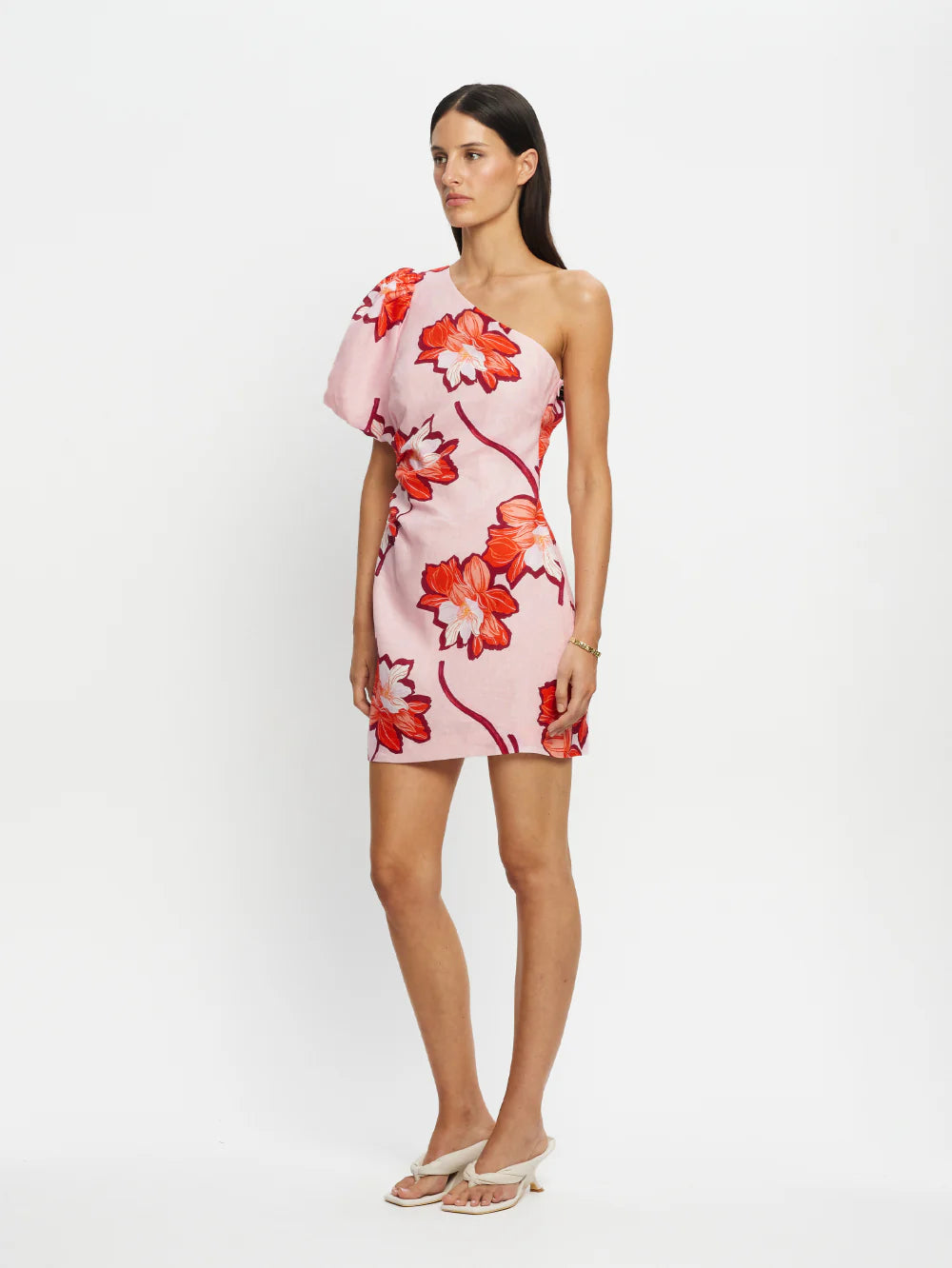 KIVARI Lani One Shoulder Mini Dress