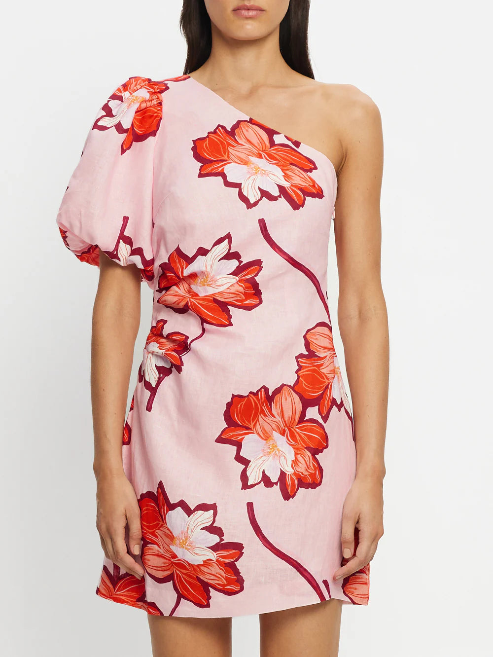 KIVARI Lani One Shoulder Mini Dress