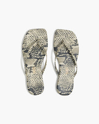 TKEES Square Toe Exotics Sandal