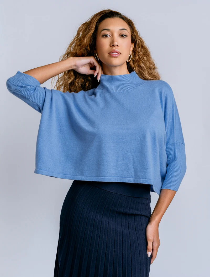 KERISMA Aja Ortho Solid Top in Light Blue