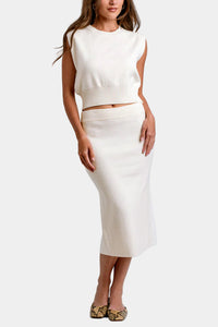 KERISMA Issa Knit Top & Midi Skirt Set